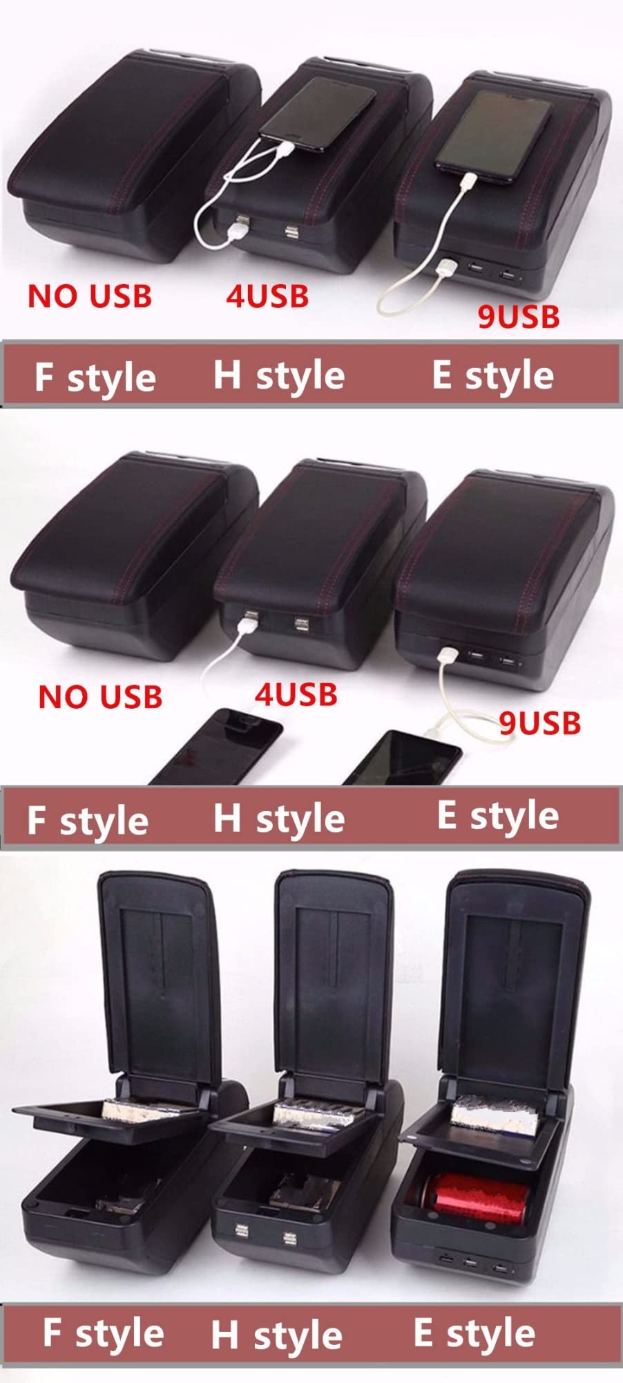 Bracciolo Box Per Toyota Yaris Hybrid 2015-2021 - Doppio Strato