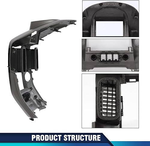 Miniatura 7 de PIT66 Panel de instrumentos de consola central para tablero de instrumentos, bisel compatible con Nissan Titan SE y XE 2004-2006, Armada SE