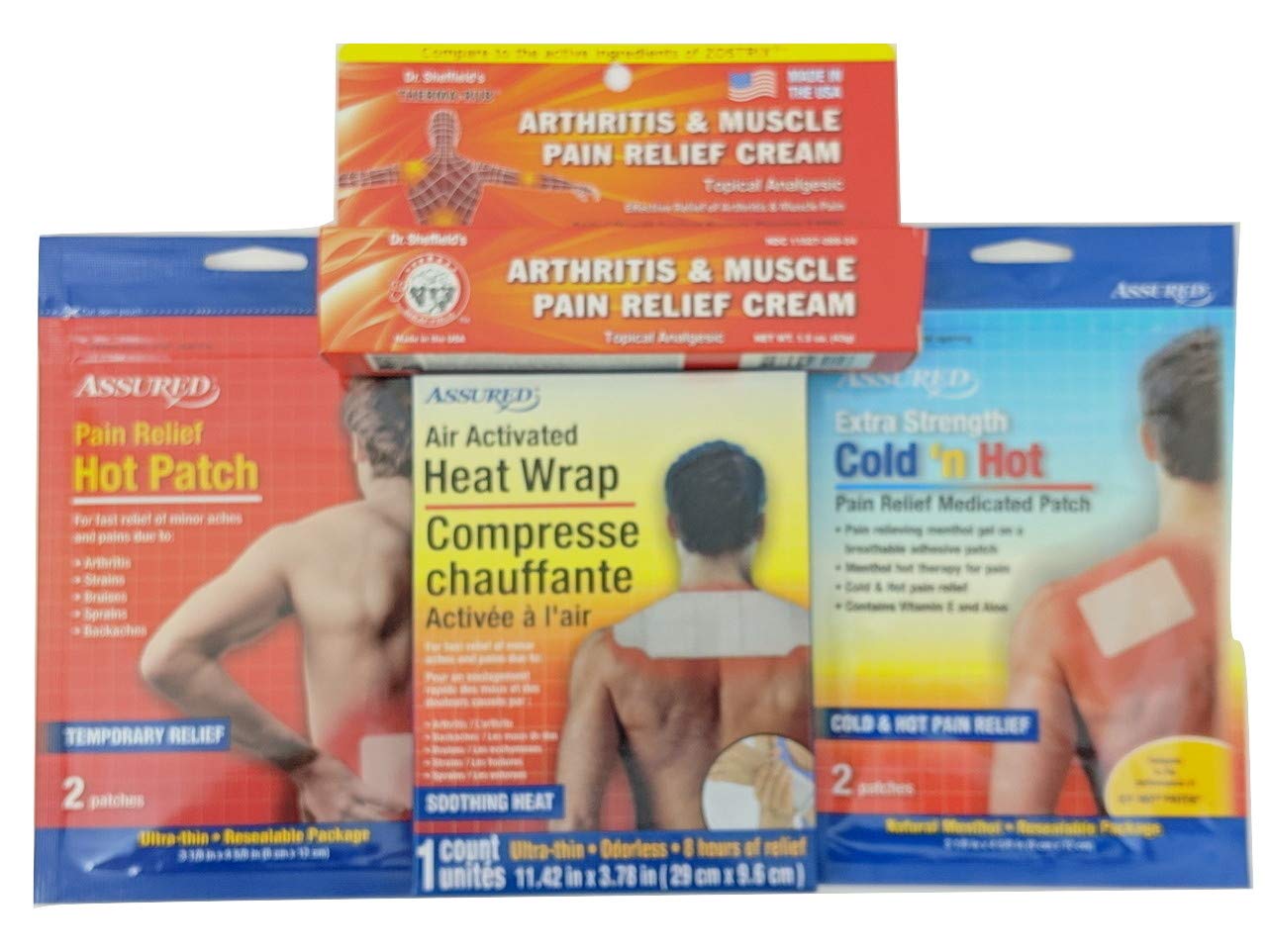 Buy Bundle of 4 Pain Variety Pack DR. Sheffield's & Muscle Cream 1