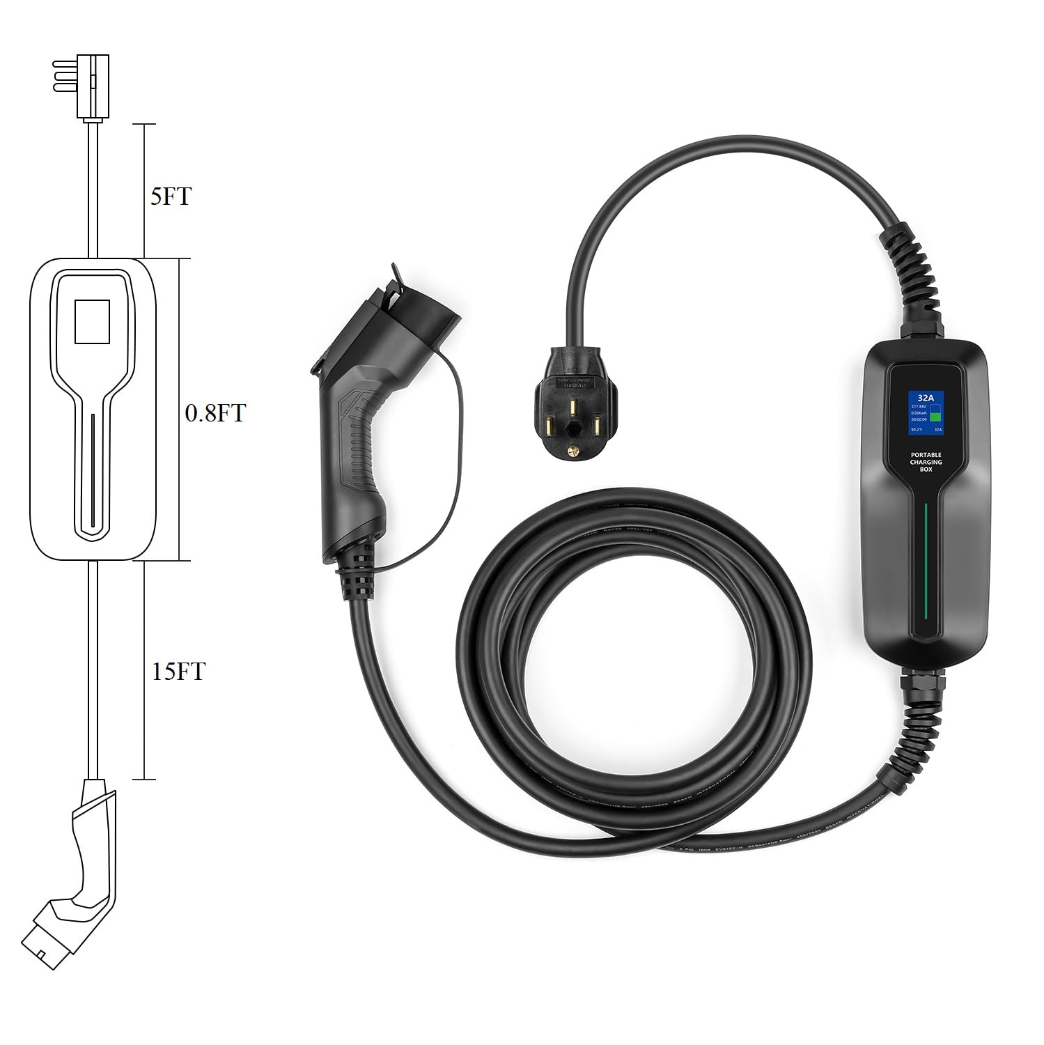 電気自動車充電器フルセット Amazon.co.jp: WISSENERGY レベル2 EV 充電器 32A 220V-240V 7.2KW EV