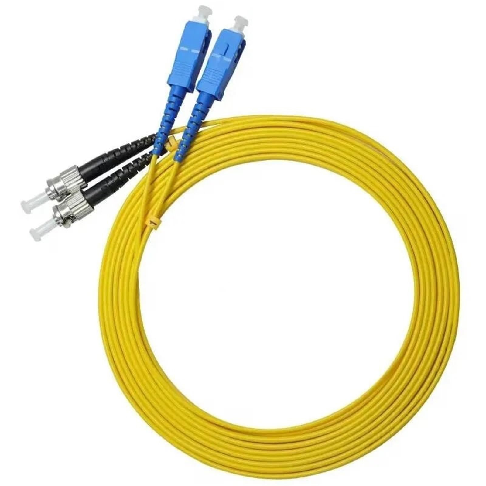 10 pezzi SC UPC-ST UPC Cavo patch in fibra ottica duplex monomodale simplex Cavo jumper SM Duplex 2 core Ottico 1 m 2 m 3 m 5 m 10 m(Red)