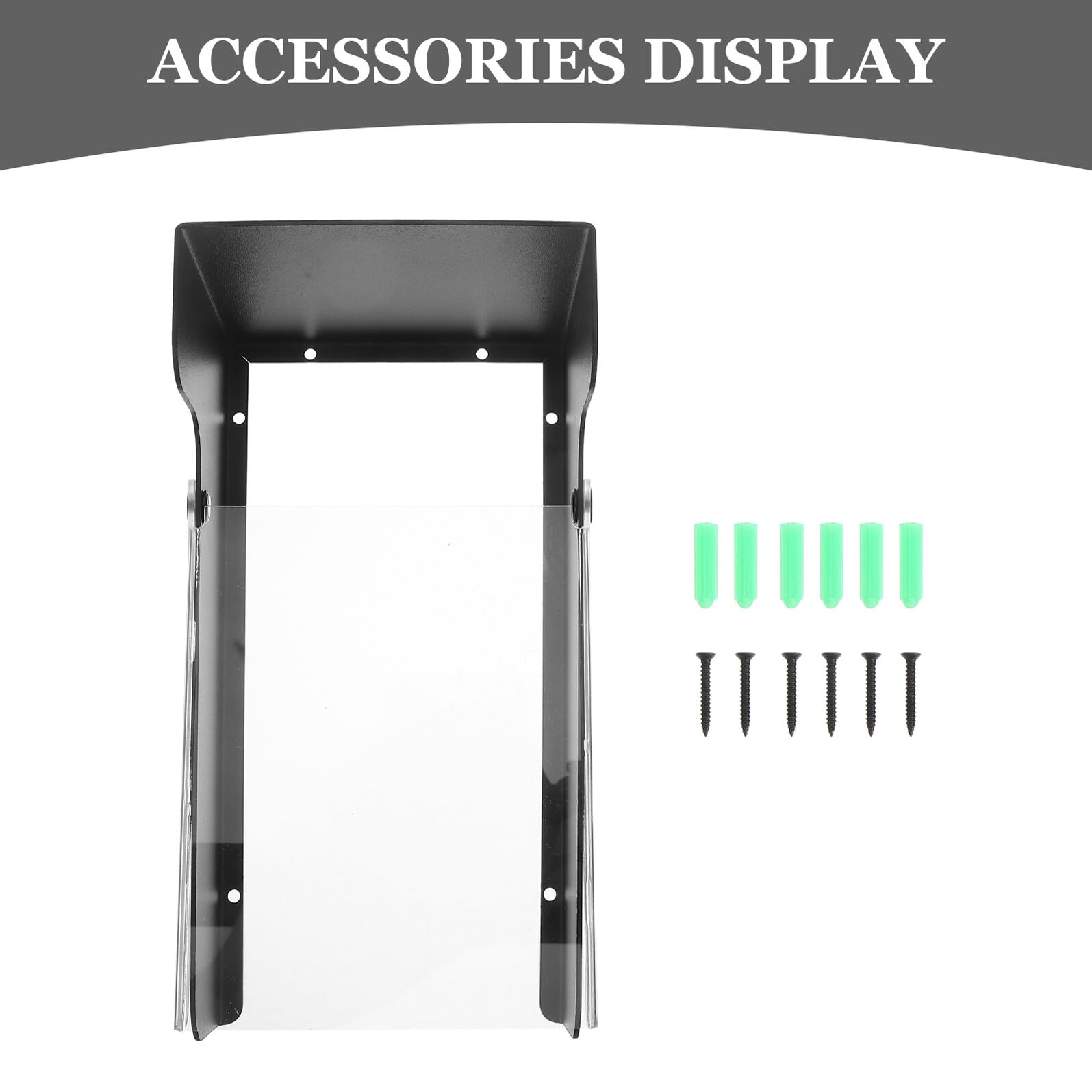 Protezione Antipioggia per Tastiera Accesso Scudo Pioggia Trasparente per Campanello Wireless e Video Custodia Resistente Uv per Esterni Nero