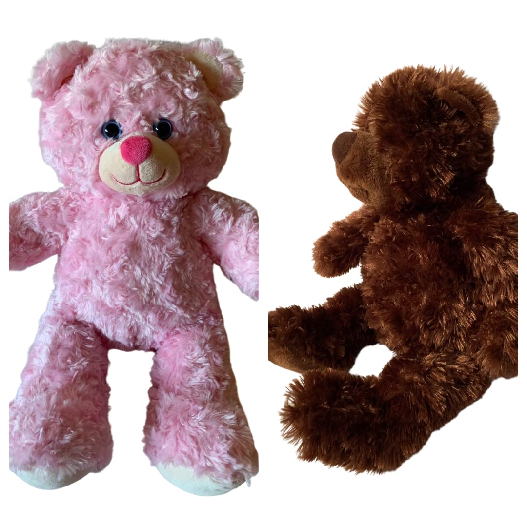 Weighted stuffed animal pink or brown teddy bear with 4