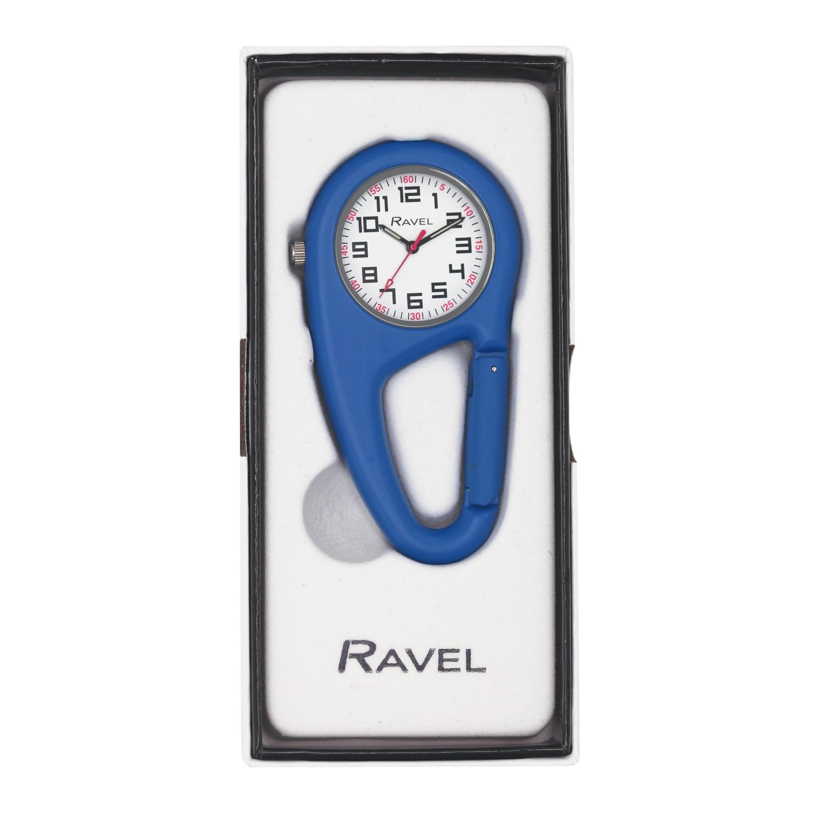 Ravel - Montre à Quartz Caribinée à Clip Ceinture - Quartz Analogique - R1105