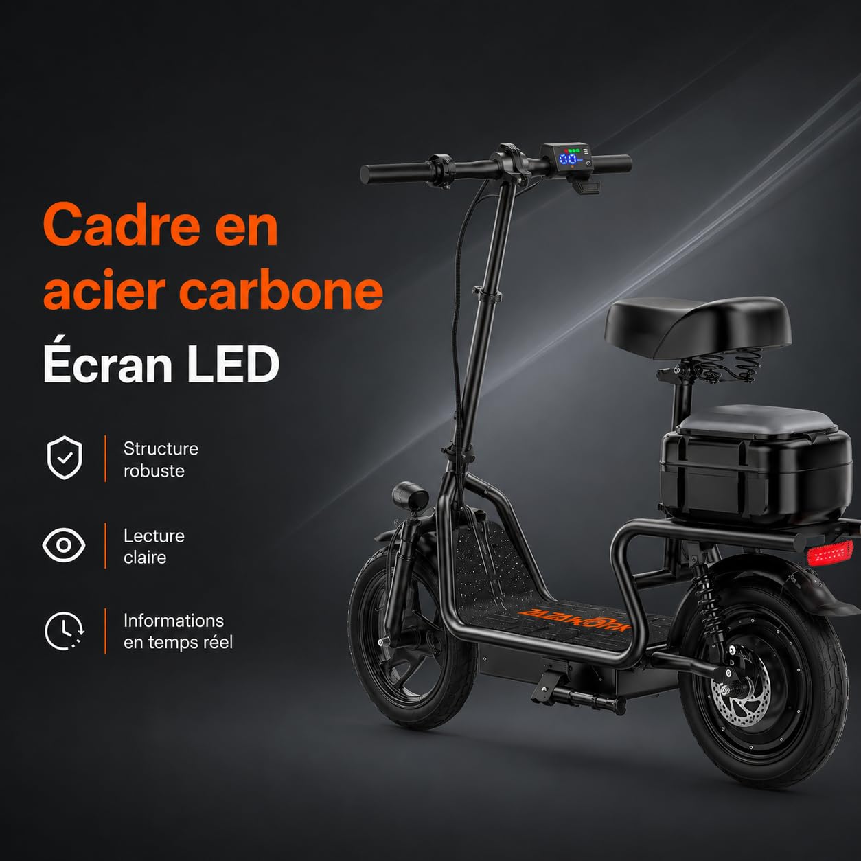 Cheevalry Electric Scooter for Adults Trottinette Electrique Adulte 250W Brushless Motor Trottinette électrique Tout Terrain 25km/h Pliable