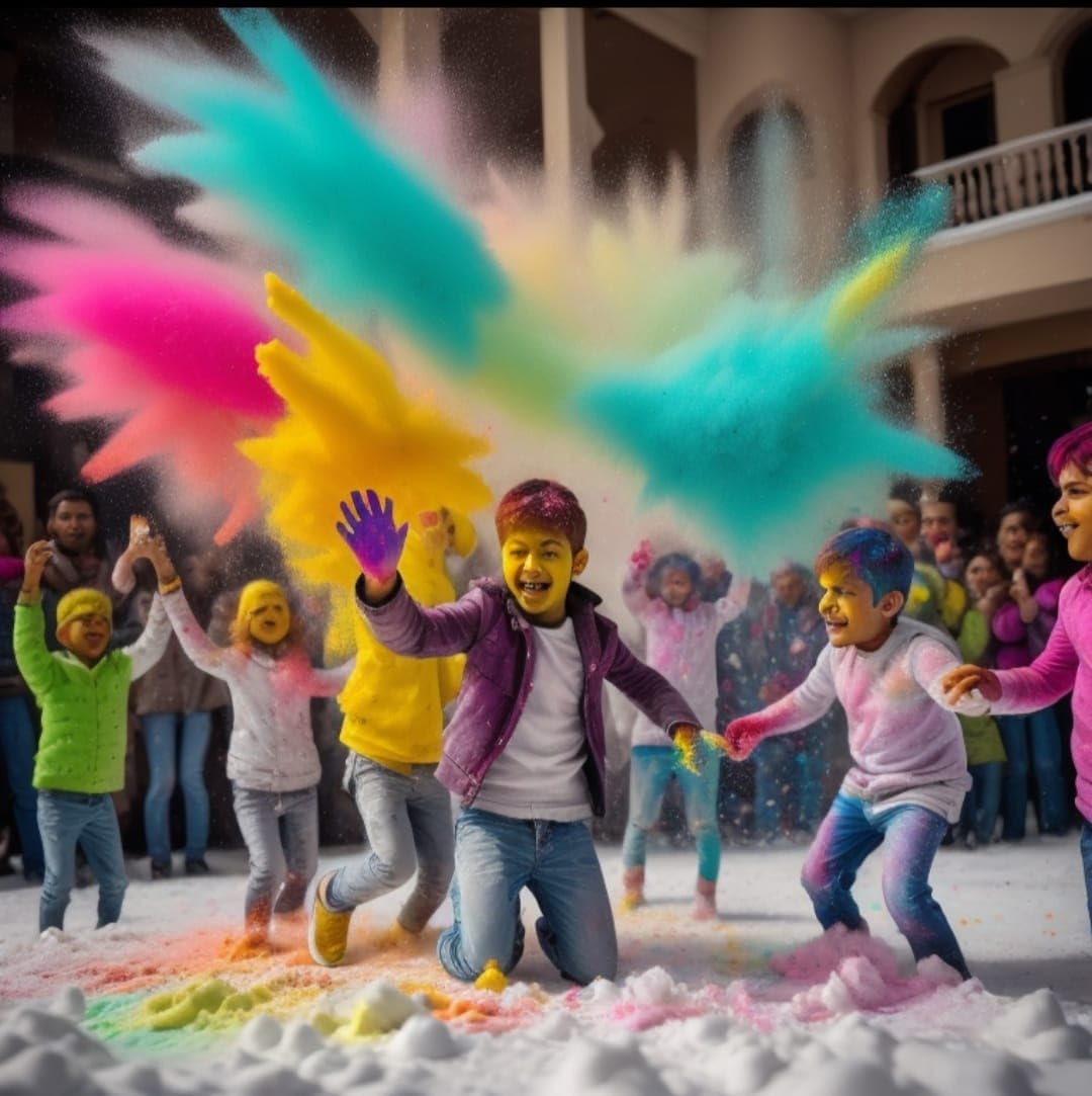 LINK WITH SCIENCE A Snowy Twist on Holi Celebrations Instant Magical Snow making Powder| This holi bring snowfall to your home (50gm) (100)