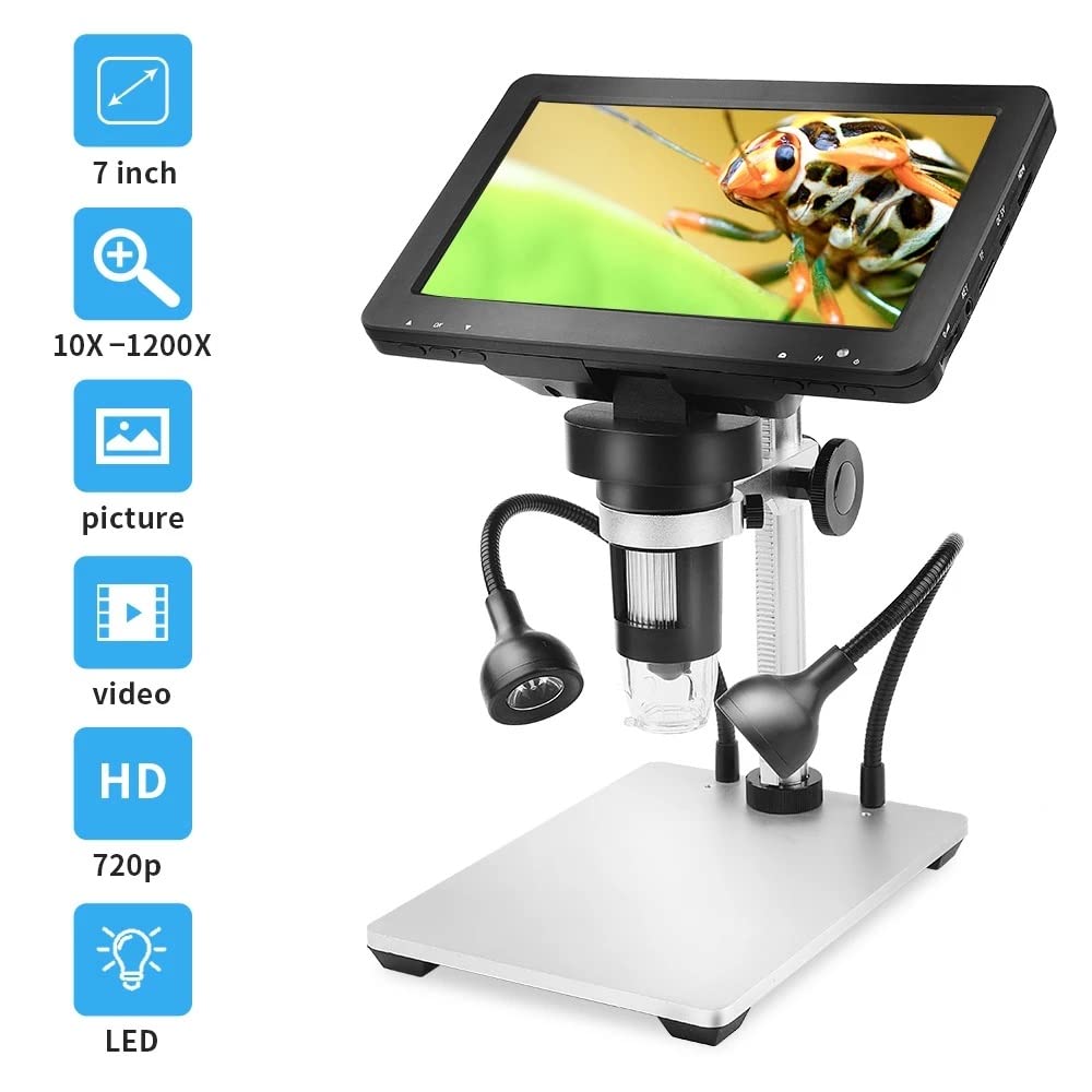 Digitale Microscoop met Scherm 10.1 3 Lenzen 2500X voor Muntsolderen - K&F Concept