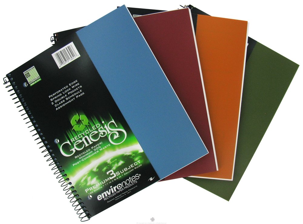 Roaring Springs, Rcyl, Notebk, Genesis, 3sub, 12/1 Ct