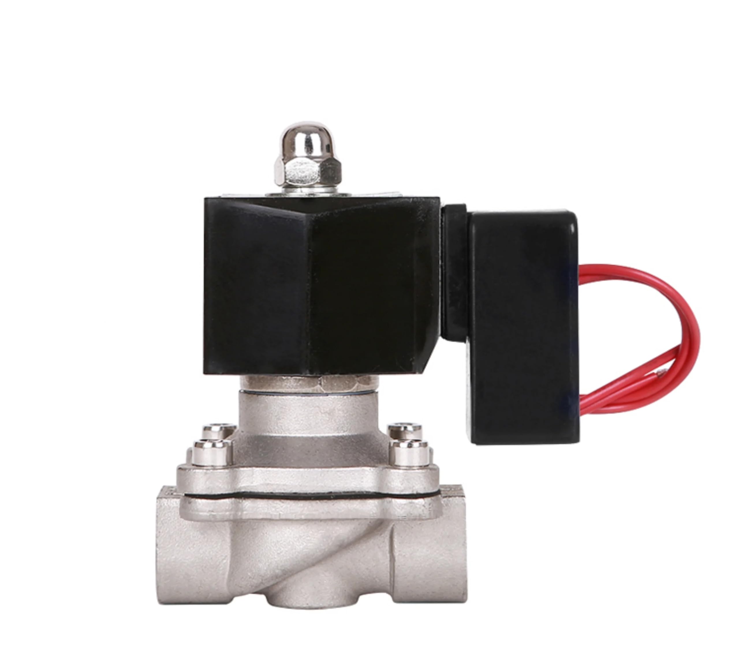 Électrovanne en acier inoxydable 220V 1/2 anti-fuite vanne normalement fermée sécurité eau