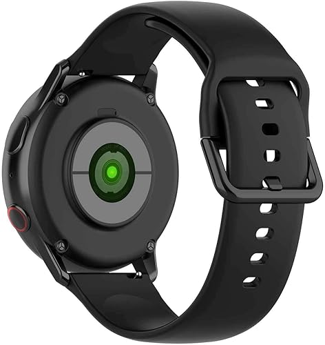KOMI Compatible con Active 2 Watch de 1.732 pulgadas, 1.575 pulgadasGalaxy Watch 4 Classic 1.811 pulgadas, correa de repuesto de silicona suave de