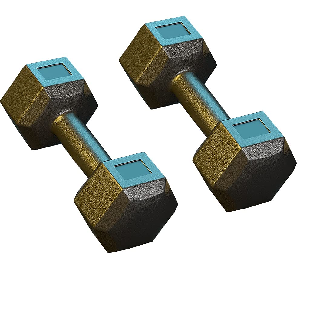 Hantle domowe ćwiczenie gumowe zamknięte sześciokątne żeliwne hantle ręczne obciążniki sprzedawane jako para hantli czarny dom siłownia fitness hantle ramię ćwiczenie hantle