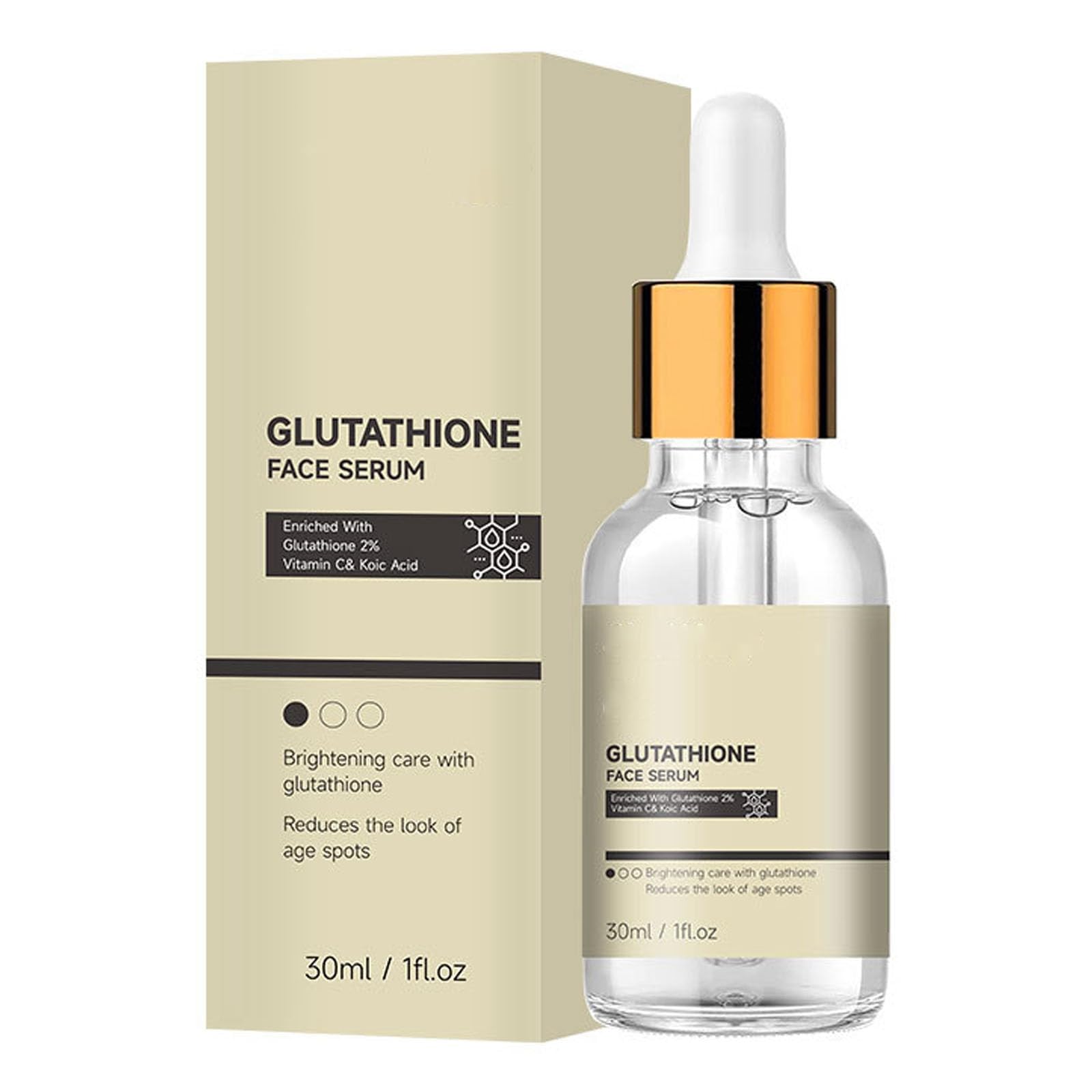 KASTWAVEFace Serum with Glutathione, Advanced Brightening Formula, Moisturizing, Radiant Glowing Skin, Skincare For Dry Skin