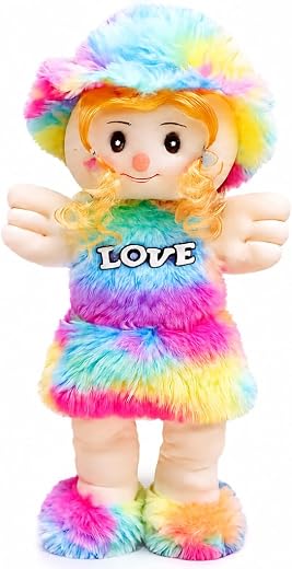 PPS Plush Toy Rainbow Plush Doll Soft Toy for Girls | 50 CM Cute Stuffed Doll Teddy | Barbie Doll | Kids &amp; Toddlers | Birt