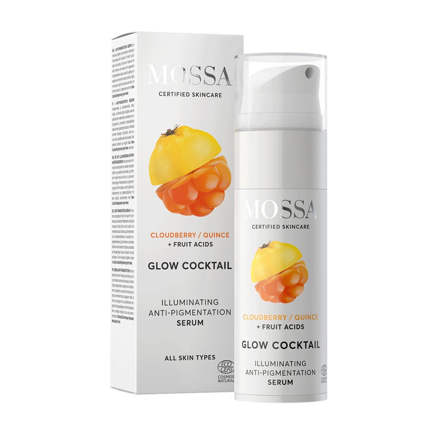 MOSSA 94830 Glow Cocktail Anti-pigmentacion Serum Iluminador Purple for adults, designed for hydration, nourishment and skin care, purple, 25 units