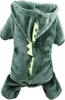 UKCOCO Suprimentos práticos para animais de estimação roupas com design de dinossauro para filhotes roupas para animais de estimação roupas para cães