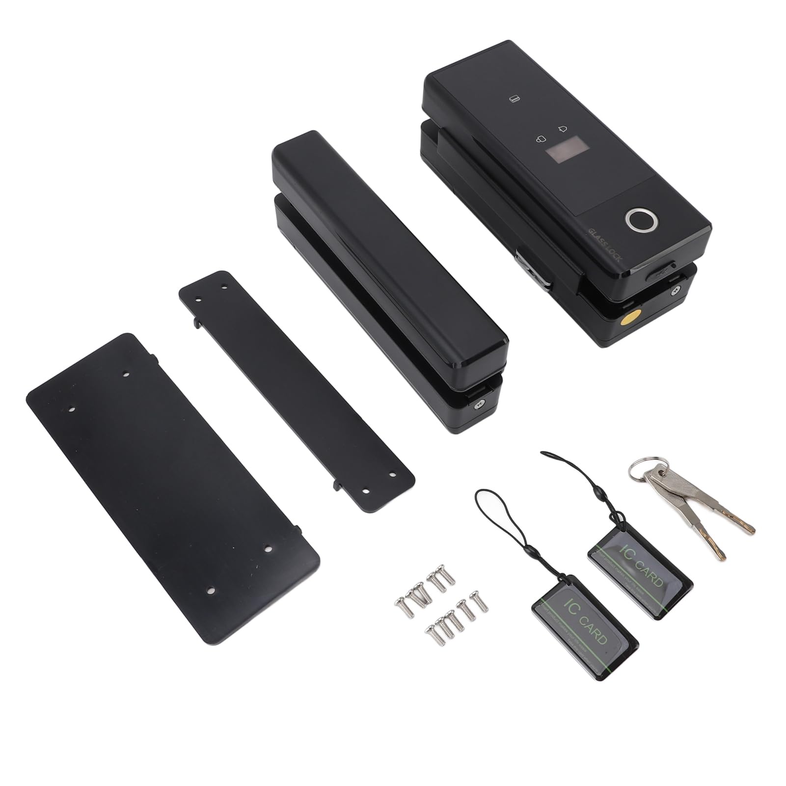 Electronic Glass Door Security Lock Virtual Password Design High Security for Home Office Aluminum