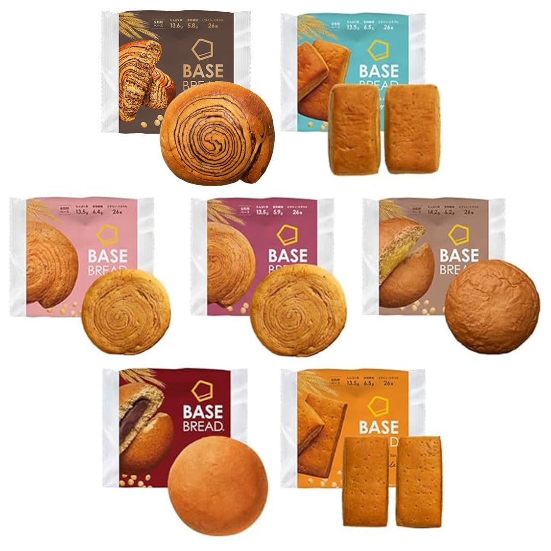 7種81袋BASE BREAD ベースブレッド Amazon.co.jp: 【低糖質】ベースブレッド 4種 8袋 パン [チョコ