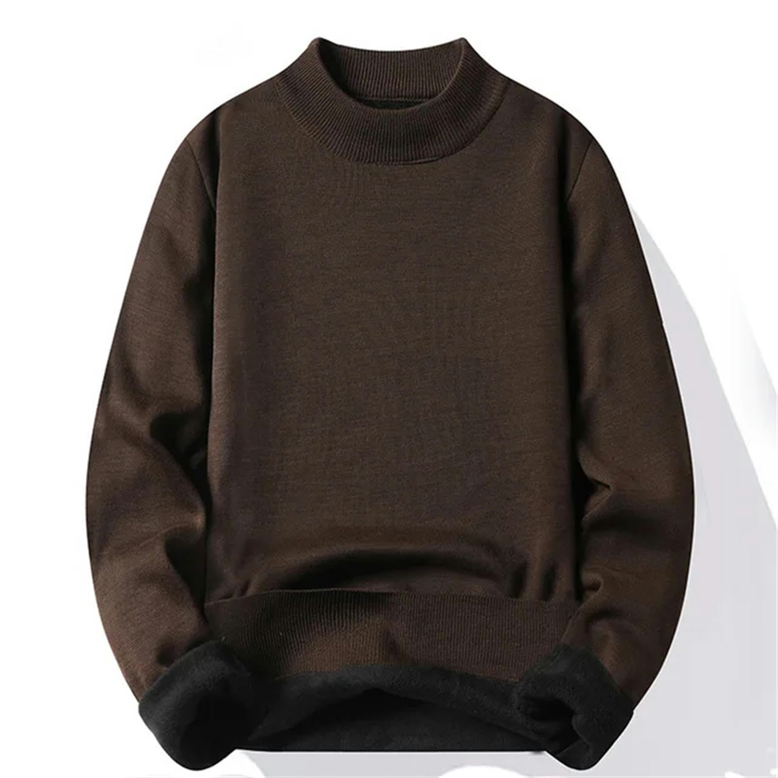 MdybF Jersey de Hombre Men's Informal Slim Fit Basic Turtleneck Sweater High Collar High Collar Tops Machos