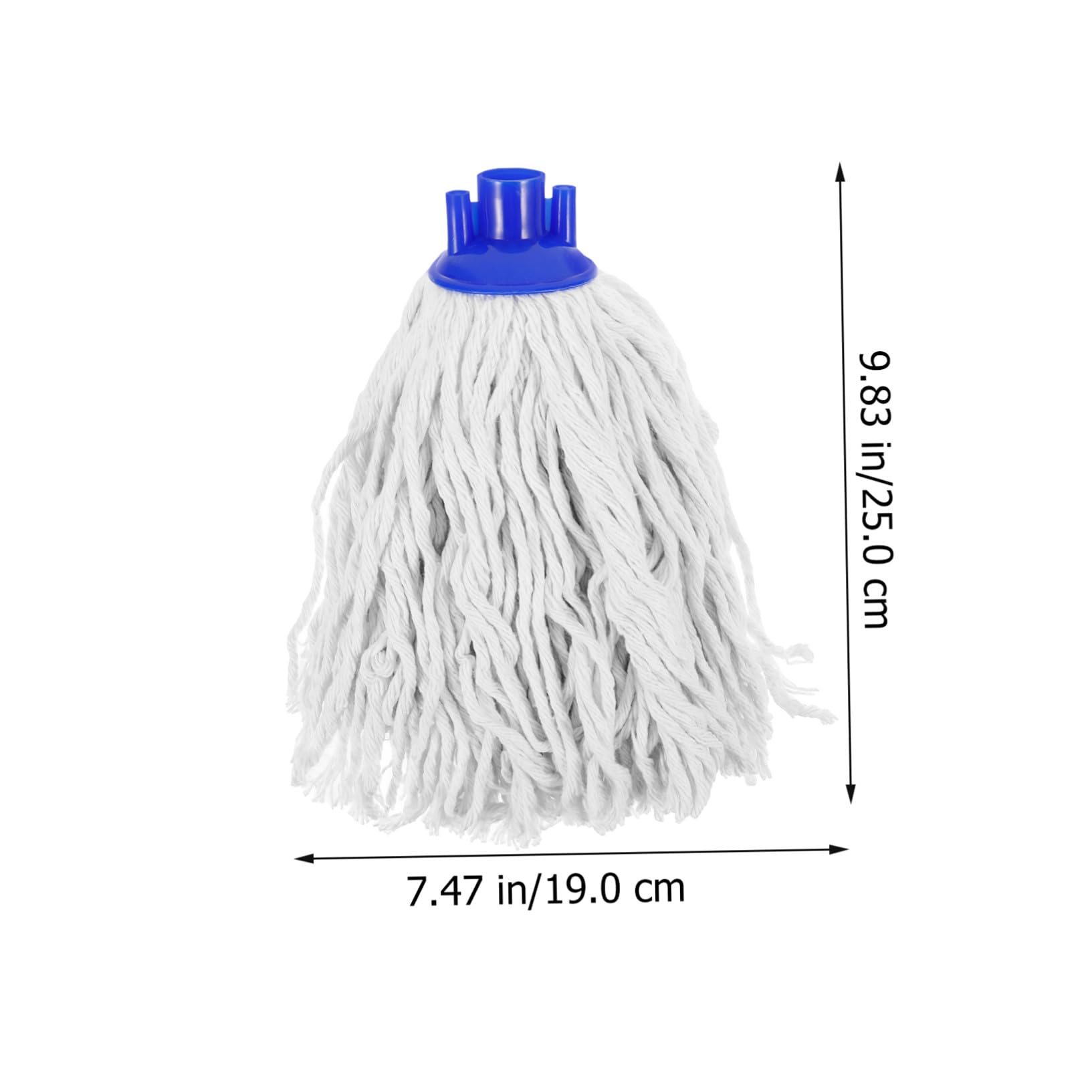 3 Cabezales de Trapeador de Algodón Absorbente para Limpieza Cuerdas Absorbentes, Recambio Práctico para Mopas de Suelos, Paquete de 3 Piezas