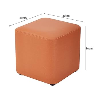 Amazon.co.jp: THLD ミニ スツール オレンジ オットマン 小さい