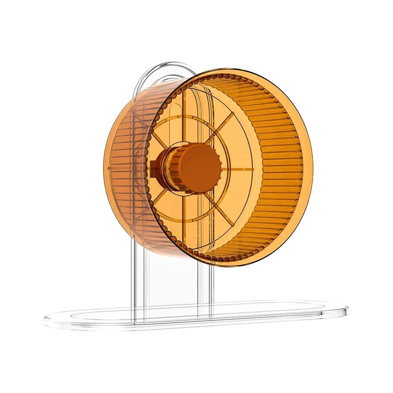 Soporte para hámster con ruedas extraíbles, lavables, altura ajustable, suministros para hámster, duraderos, fáciles de limpiar, artículos para mascotas (naranja, M)