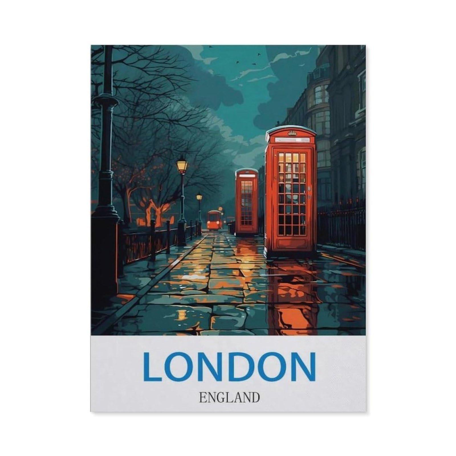 BEAYODKP 5D DIY Full Round Drill Diamond Painting，London England