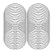 30 pcs Wire Keychains, SENHAI 5.2" / 13cm Key Ring 2mm Cable Loops Stainless Steel Gear for Hanging Luggage Tag, Key Rings and ID Tag Keepers - Silver