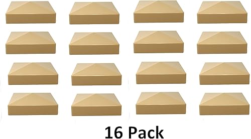 Miniatura 10 de True - Tapa para poste de valla de vinilo piramidal de plástico de 5 x 5 (5.000 in x 5.000 in), color negro o blanco, múltiples cantidades para