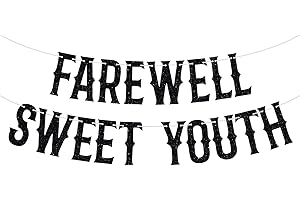 Farewell Sweeet Youth Banner: Death to 20s Decorations for a Humorous Birthday Extravaganza