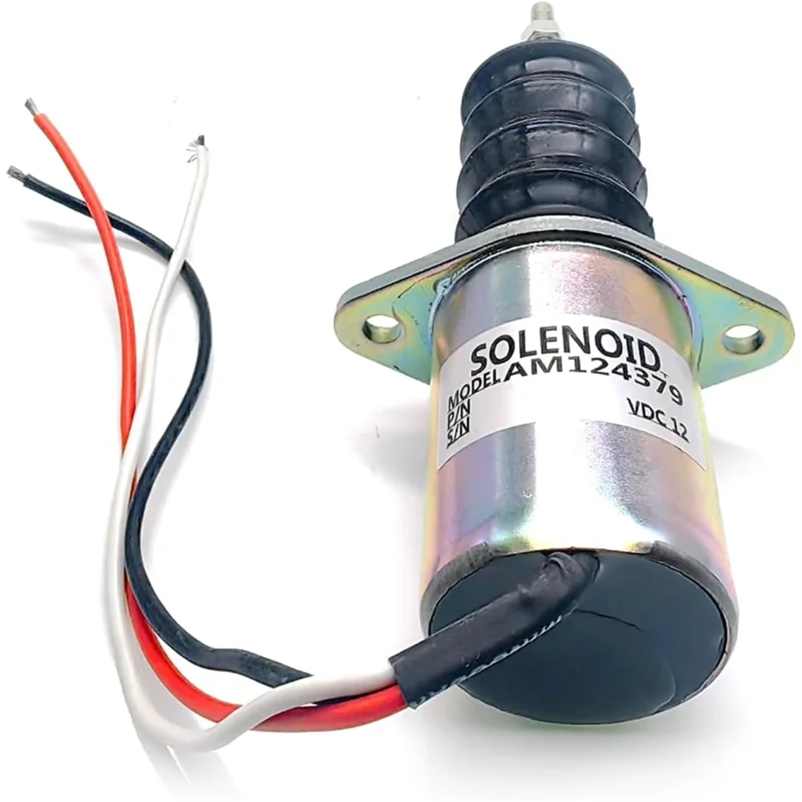 Solenoide de corte de combustible Solenoide de corte de combustible AM124382 AM124380 AM103337 AM124379 Compatible con John Deere 415 455 F925 F935 544G 332 430