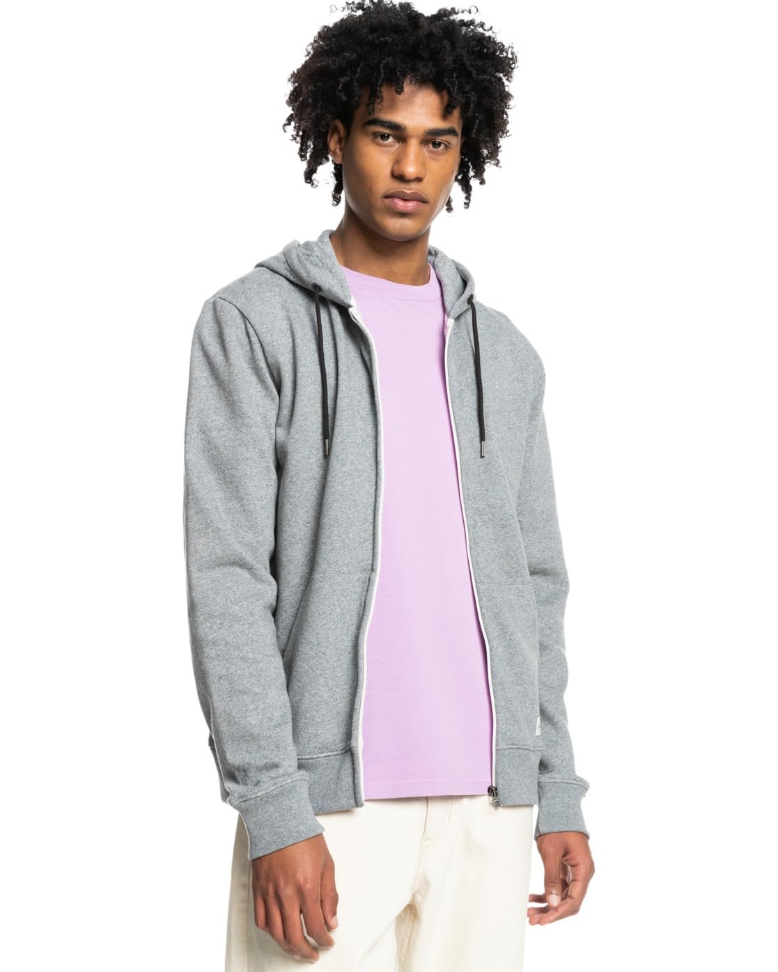 QUIKSILVER™ Essentials - Organic Zip-Up Hoodie - Men - XXL - Grey