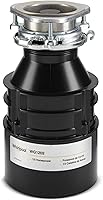 Whirlpool WG1202XH 1/2 HP Continuous Feed Garbage Disposal - Replaces GC2000XE, Reliable Kitchen Sink Disposer