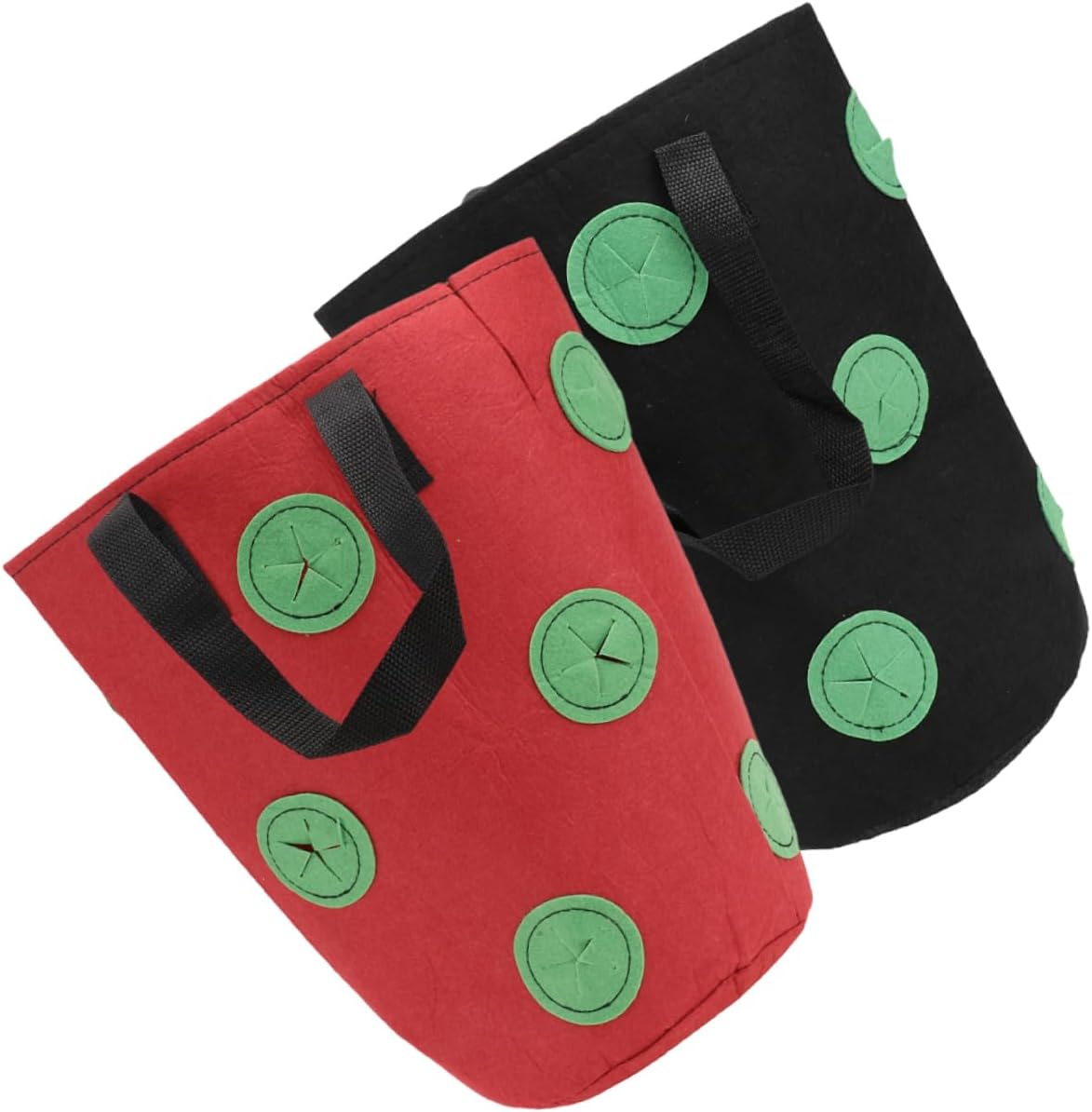 Outanaya 2pcs Hanging Strawberry Growing Bag Hanging