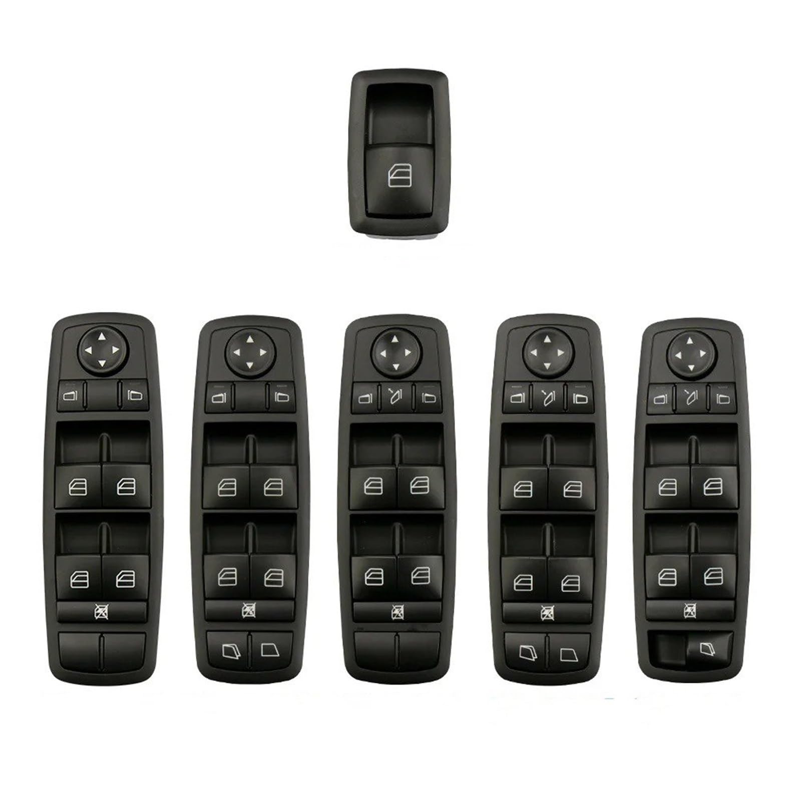 Elektrischer Fensterheberschalter Für Benz GL ML R Klasse W164 W251 Links Vorne Fenster Taste Schalter Montage 25183001909051(Model A)