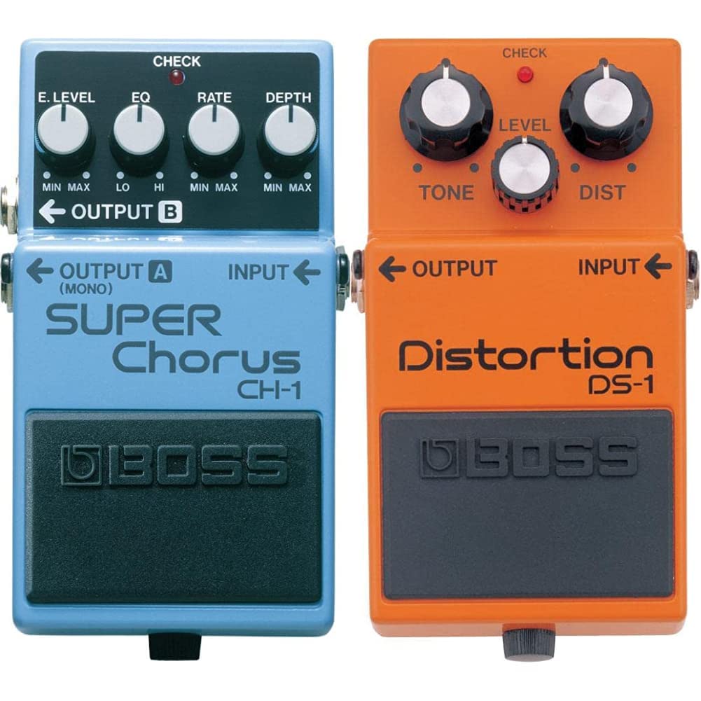 BOSS Ch-1 Stereo Super Chorus & DS-1 Distortion Pedal, Classic