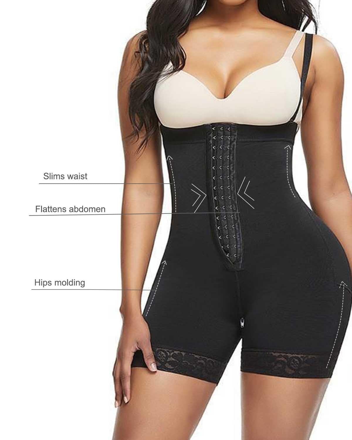 Fajas Colombianas Reductoras Mujer Abdomen Body Moldeador Invisible Control de Barriga Levanta Glúteos Shapewear Bodysuit