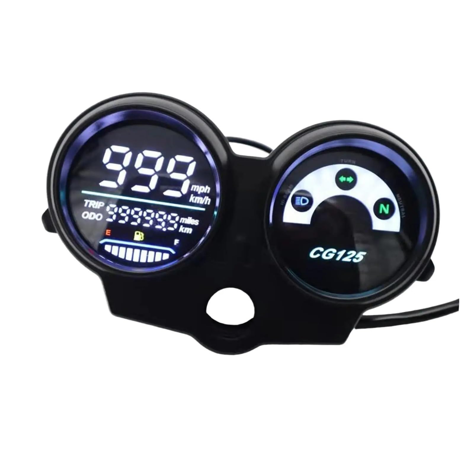 Contagiri contachilometri Moto Tachimetro Contachilometri LED Digitale Cruscotto Parti Contagiri Contachilometri RPM Meter Per CG125 Fan125