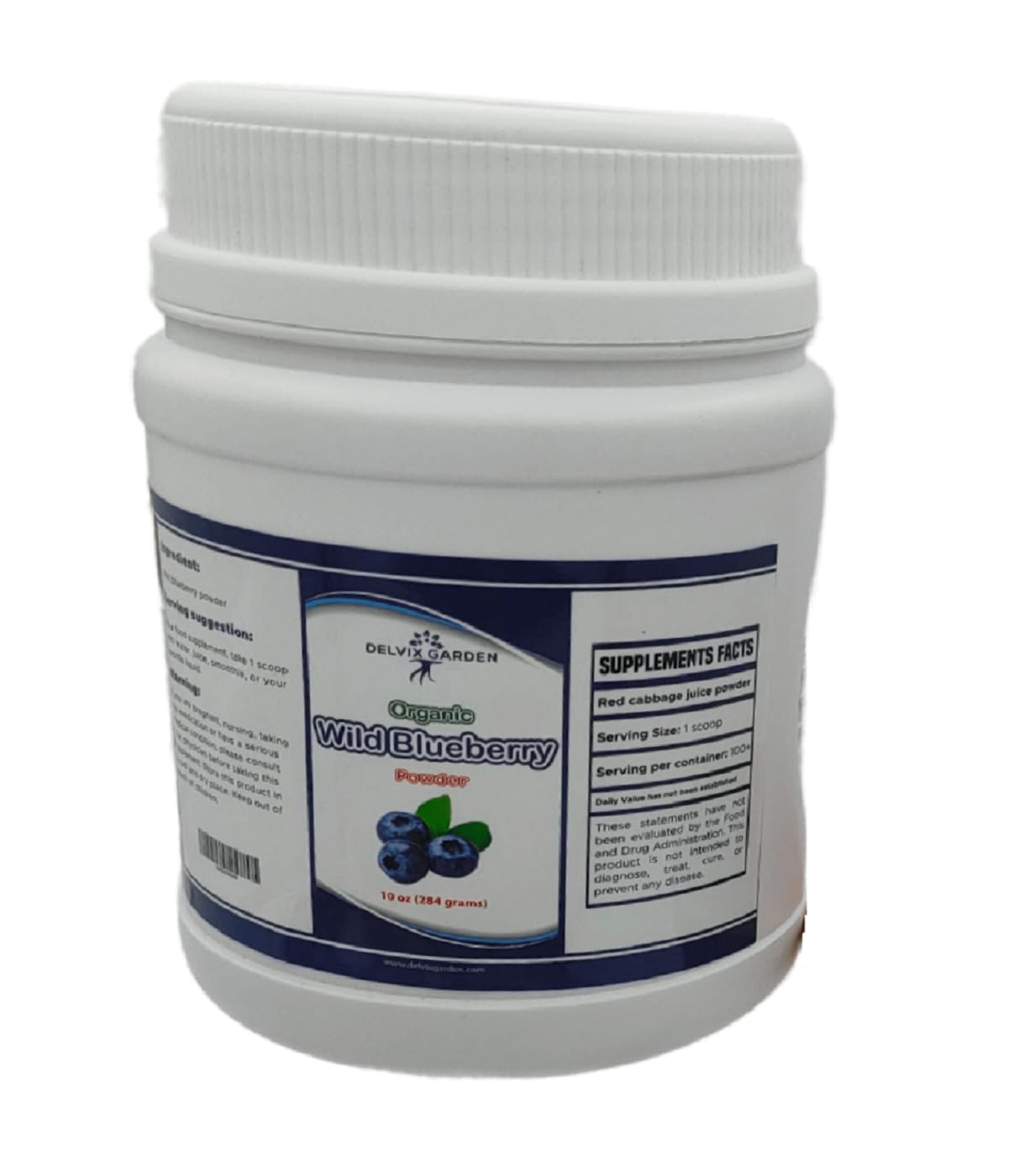 Organic Blueberry Powder, 16 Oz: Wild Blueberry Powder for Baking, Smoothies, Drinks, and Others; Organic Blueberry Juice Powder