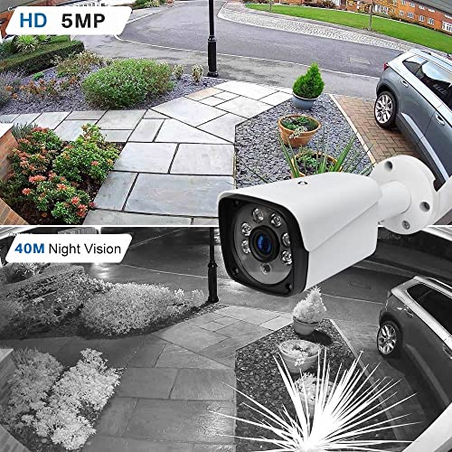 Nano Box 5MP CCTV Bullet Camera AHD Add-On Security Cam, 6x Array LED 40M Night Vision, BNC Connector - Image 4