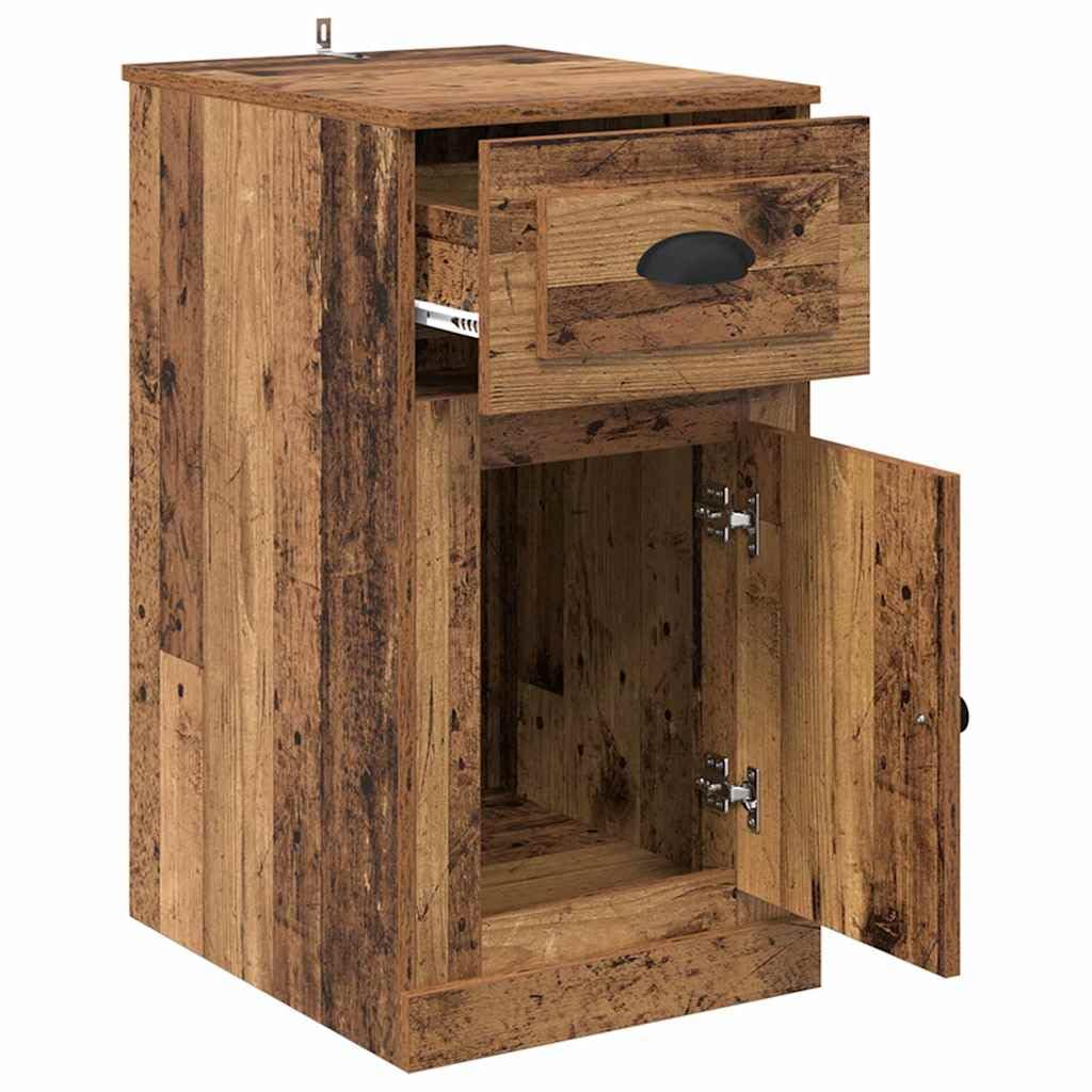 vidaXL Seitenschrank Altholz 40 x 50 x 75 cm Holzwerkstoff, Moderner rechteckiger Wohnzimmerschrank, haltbare Aufbewahrung, viel Platz, seitliche Schubladen, Holzdesign