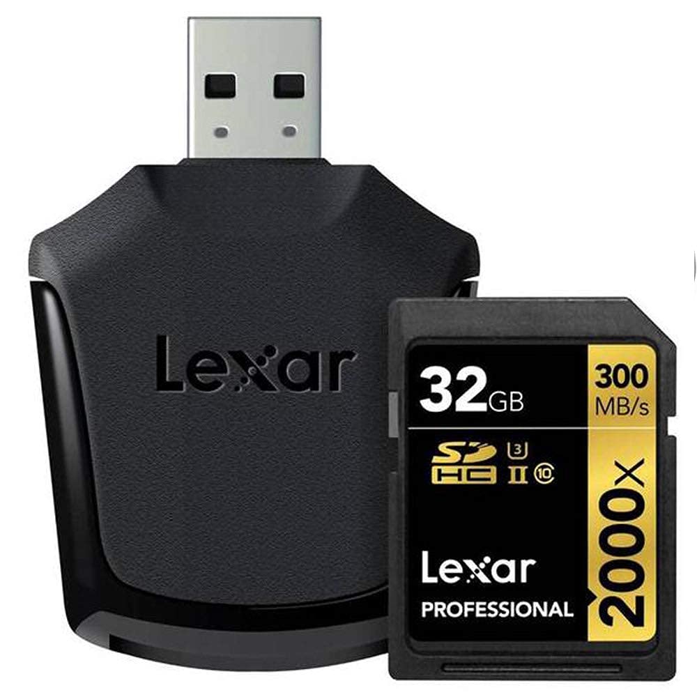 Lexar Professional 2000X Sdhc/Sdxc Uhs-Ii Memory Card 300Mbps, 32Gb Capacity
