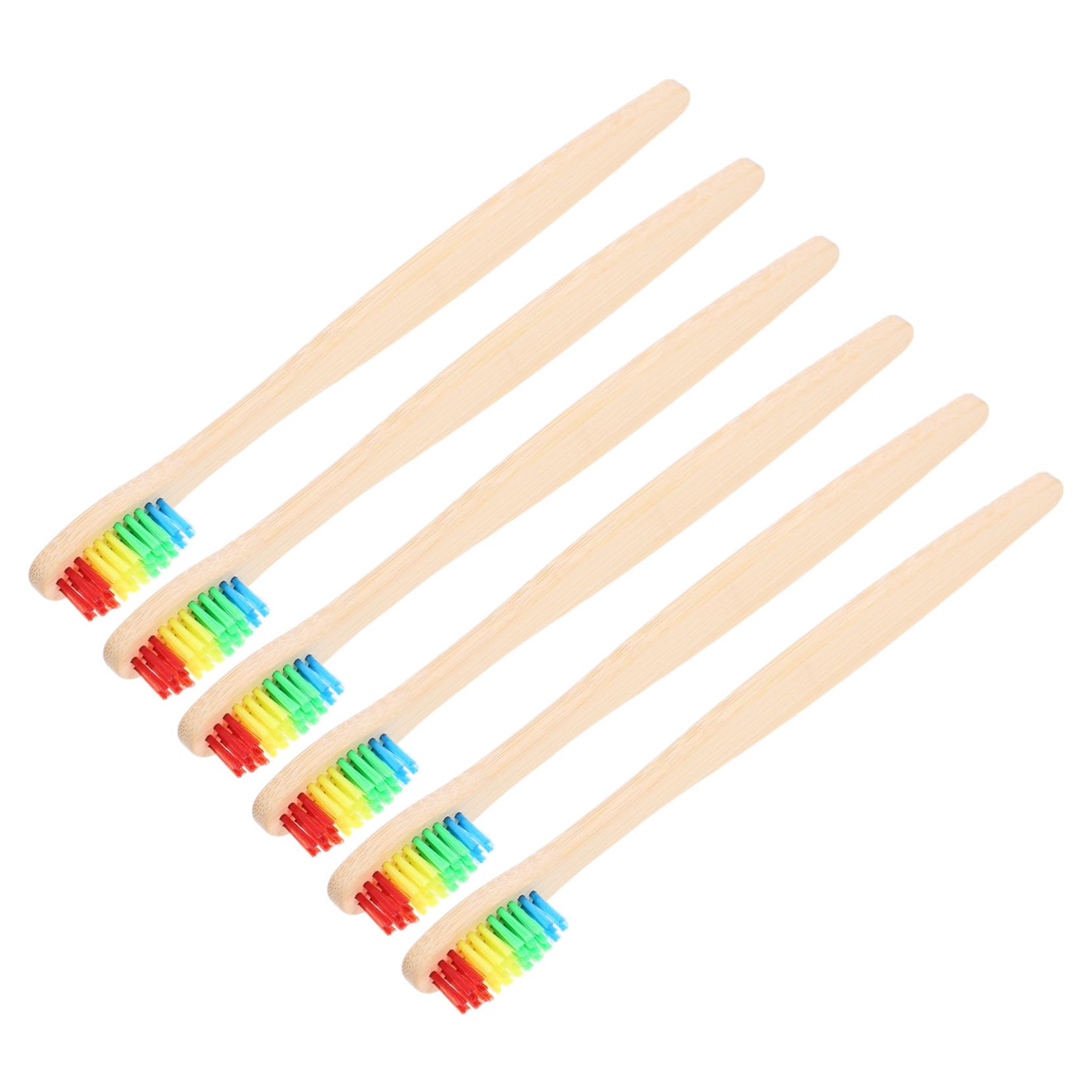 Healeved 30stücke Teiliges Aus Bambuszahnbürsten Mit Sanften Borsten Für Effektive Zahnpflege Umweltfreundliche Reisezahnbürsten Regenbogenfarben Für Haushalt Und Unterwegs
