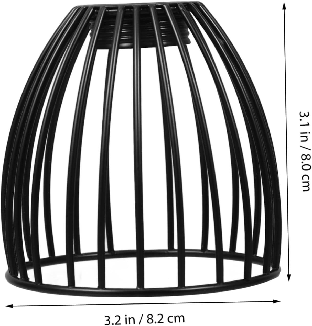 INOOMP Birdcage Lamp Shade Black Candelabra Replacement DIY Chandelier Cover for Table Floor Lamps Cozy Lighting Decor Easy Installation