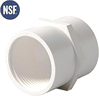 Vista 2 de Rainbow Dream Adaptador hembra de PVC de 1-1/4 pulgadas (enchufe x rosca hembra) - 6 unidades, color blanco