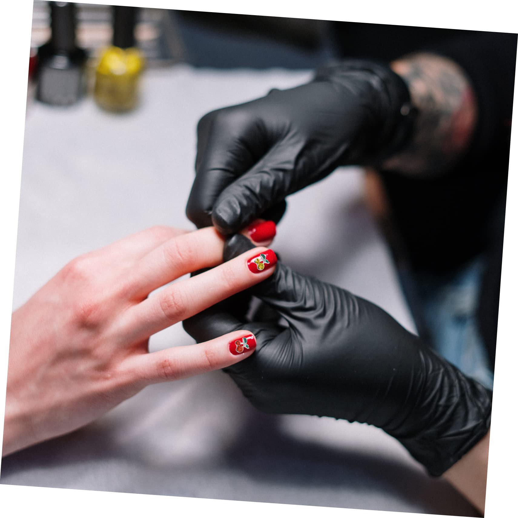 Mipcase 300kawałki Sztuk Kryształowych Cekinek Do Paznokci Różowe Owoce Akcesoria Do Manicure Dekoracje Paznokci Kreatywne Cekiny