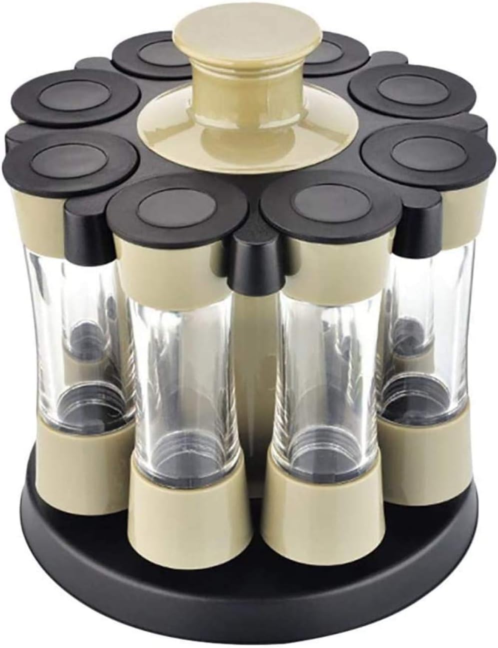 Drehbares Gewürzregal Mit 6 Gläsern - 360° Karussell Für Küche & Kochbegeisterte