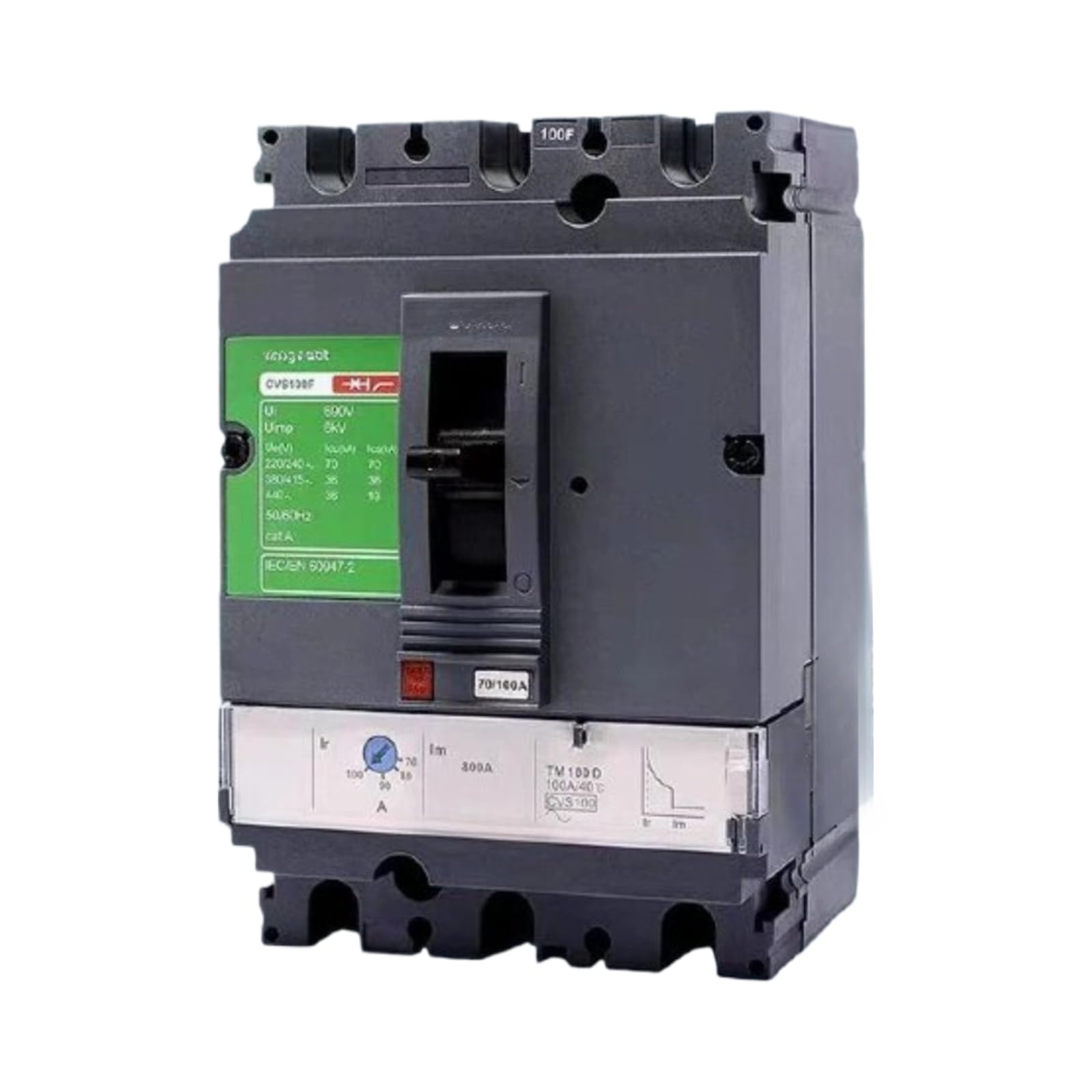 Disjoncteur fixe 4P 100A pour protection réseau électrique triphasé S100A - 2