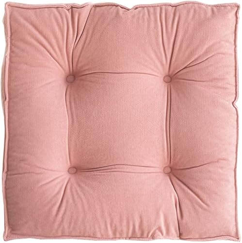Miniatura 10 de vctops Cojín de asiento de felpilla para silla, cómodo cojín cuadrado suave para suelo, para dormitorio, sala de estar, cojín de color sólido para