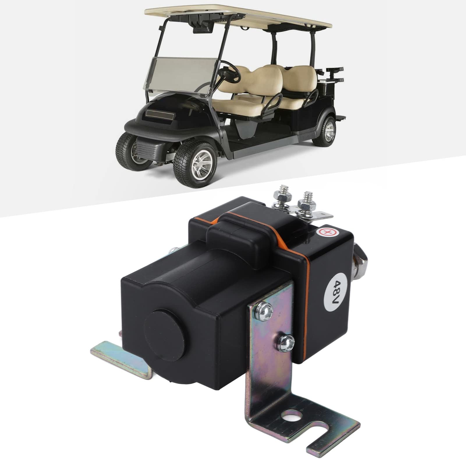 Solénoïde de Voiture de Club Solénoïde 48 Volts 101908701 102774701 Remplacement D'accessoires Métalliques à 4 Bornes pour Voiture de Club électrique DS 1995-Up