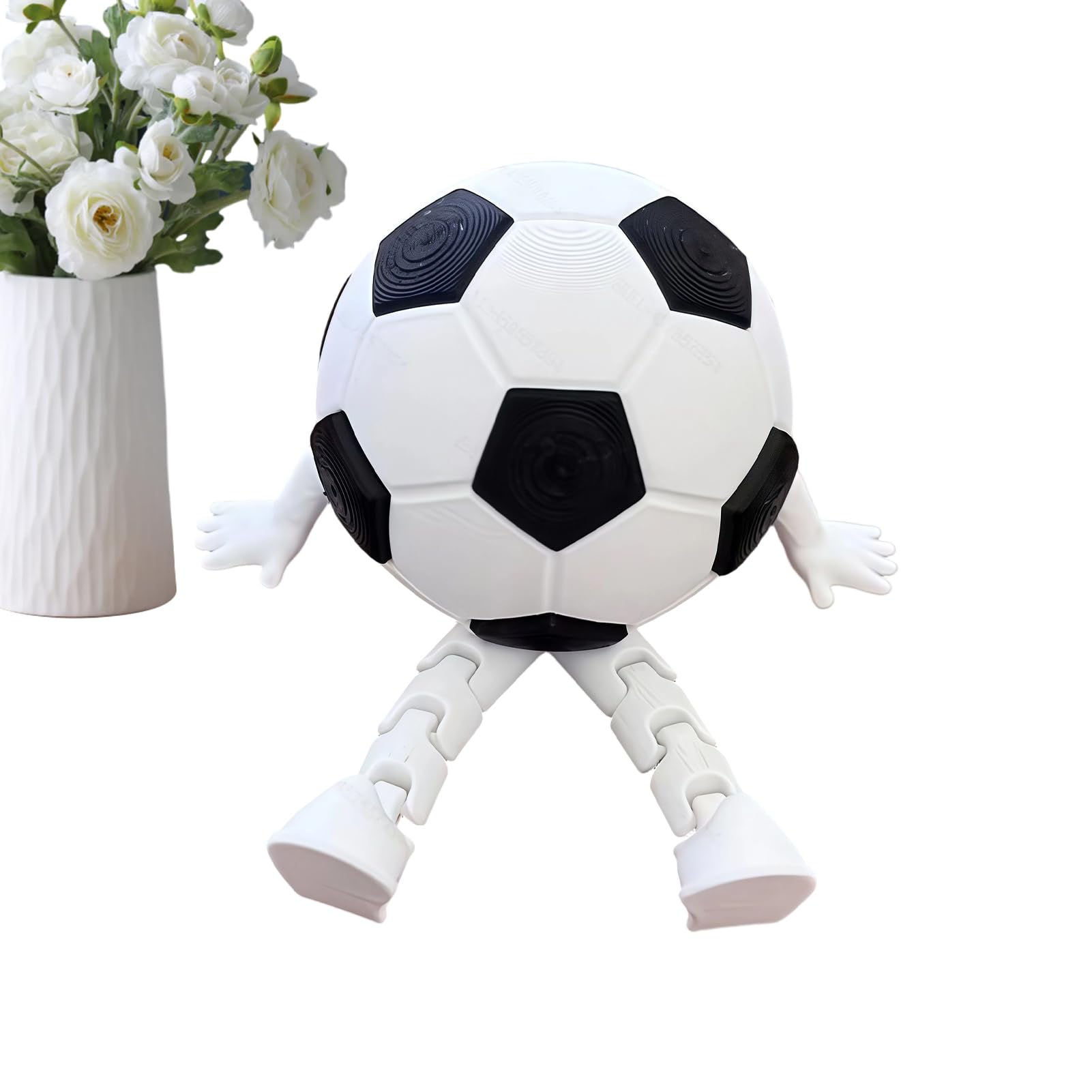 Mini Football Figurines, 3d Tabletop Models, 3.15x2.99 Inches Collectible with Articulating Legs, Flexible Sports Decor, Fun Desk Accessory with Dynamic Pose, Display Toy for Room